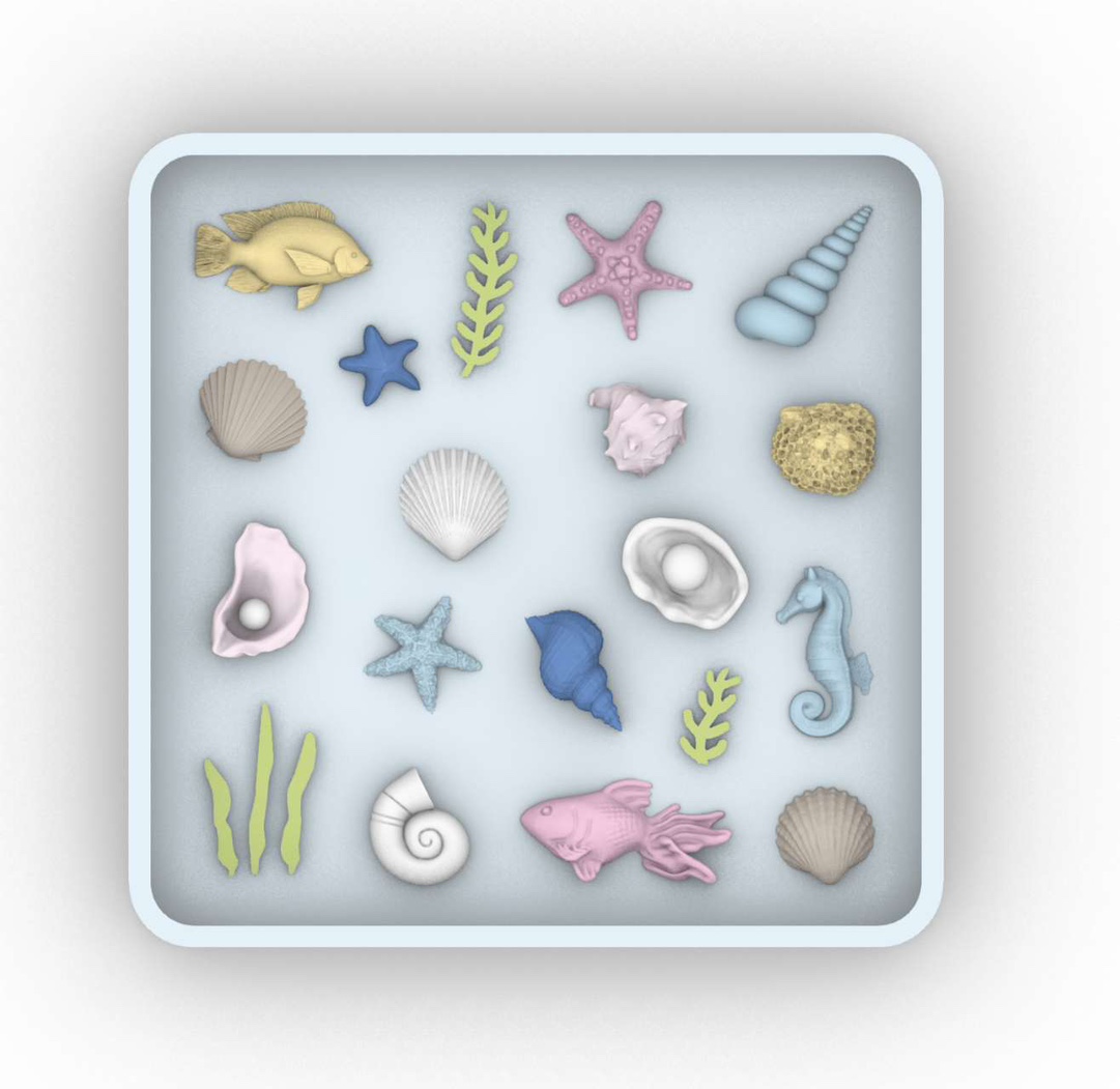 Silicone Mold Ocean - Formy silikonowe do odlewów z żywicy