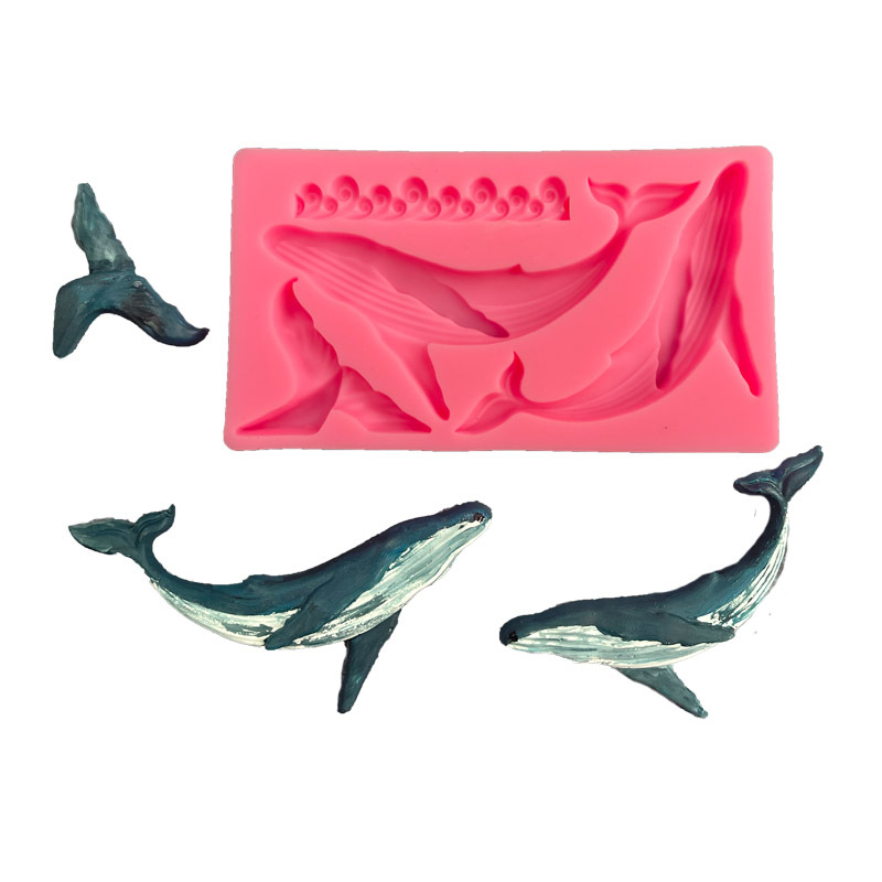 Silicone Mold Ocean - DIY wieloryb silikonowe formy seria Ocean