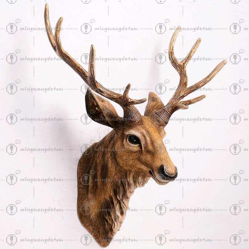 Resin Art Handmade - Sztuczna głowa jelenia 43 cm, sztuczna
