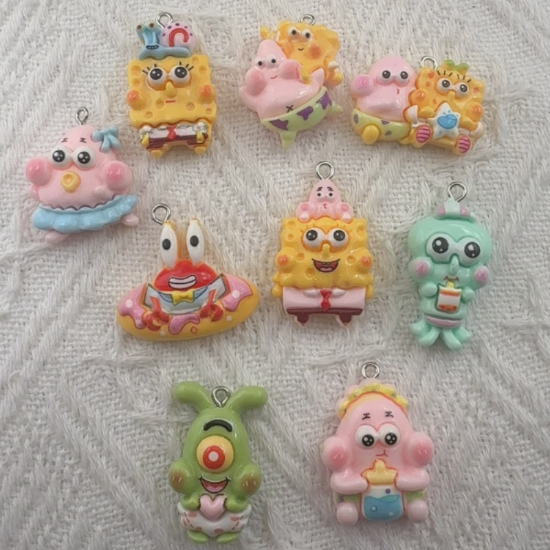 Resin Art Handmade - 10 szt. zawieszek z żywicy z