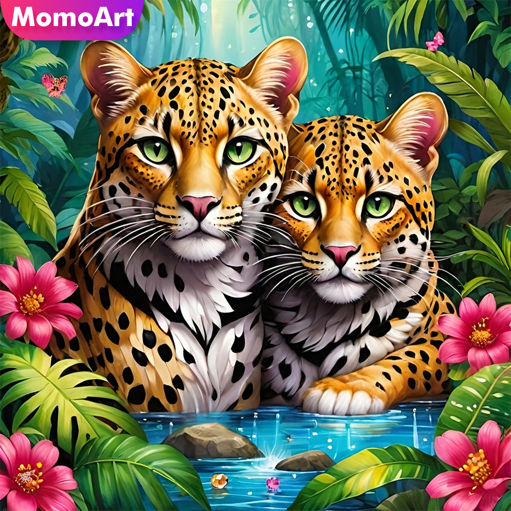 Resin Art Equipment - Momoart Animaml Diamentowe Malowanie Artystyczne Tygrys