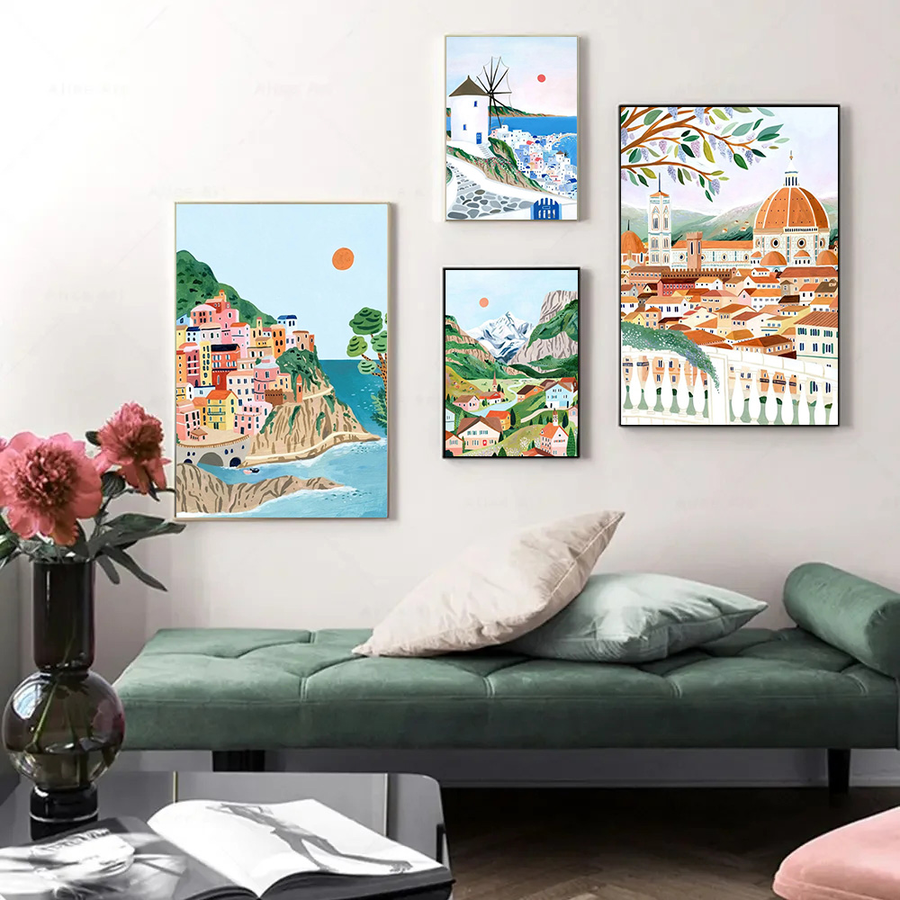 Resin Art World - Plakat z motywem podróży po świecie,