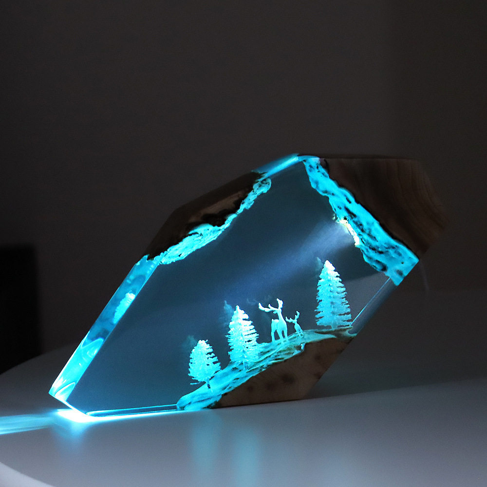 Resin Art Baby - Leśna Wróżka Jeleń Ozdoba na Biurko