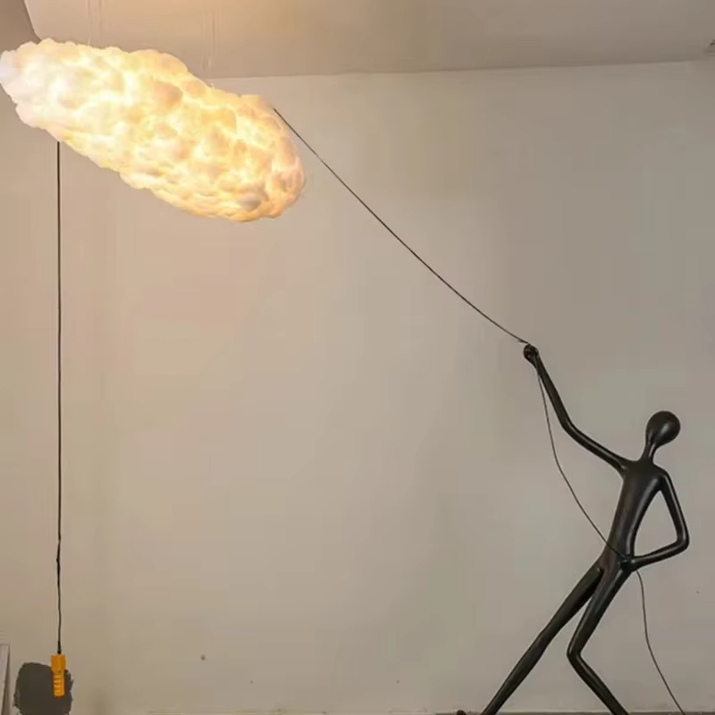 Rzeźba postaci Żywica LED Lamp – Resin Art On Floor recenzja i cena