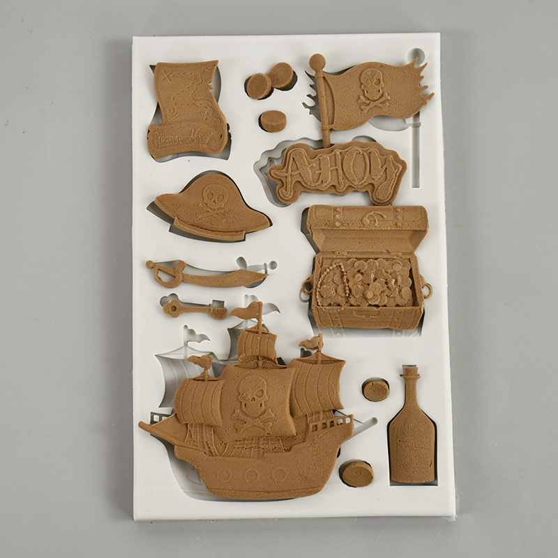 Skull Pirate Ship Silicone Cho – Silicone Mold Ocean recenzja i cena