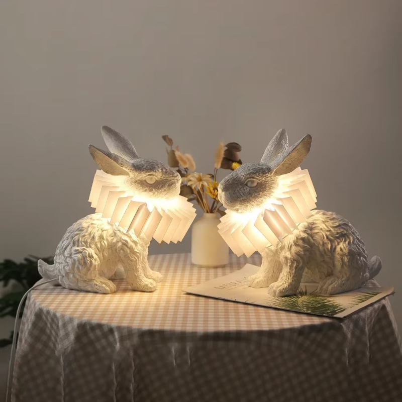Lampa stołowa Królik Śliczna ż – Resin Art On Floor recenzja i cena