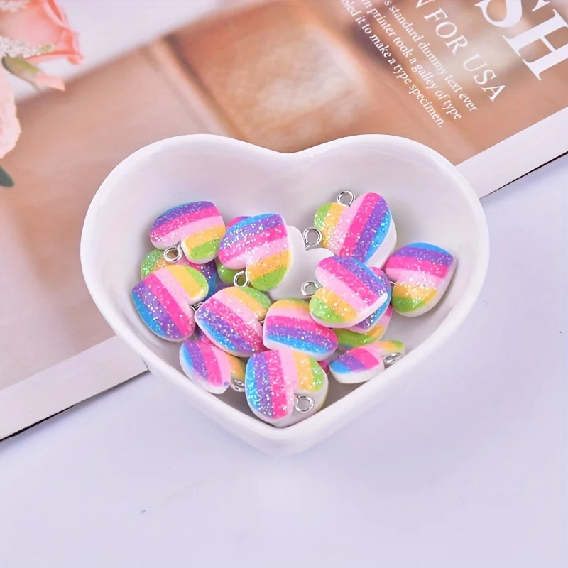 10 szt. Kolorowe zawieszki z ż – Resin Art Handmade recenzja i cena