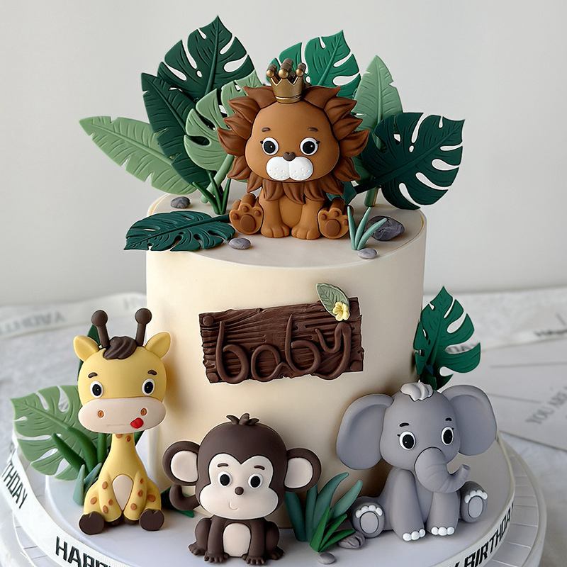 Jungle Safari Animal Doll Cake – Resin Art Baby recenzja i cena