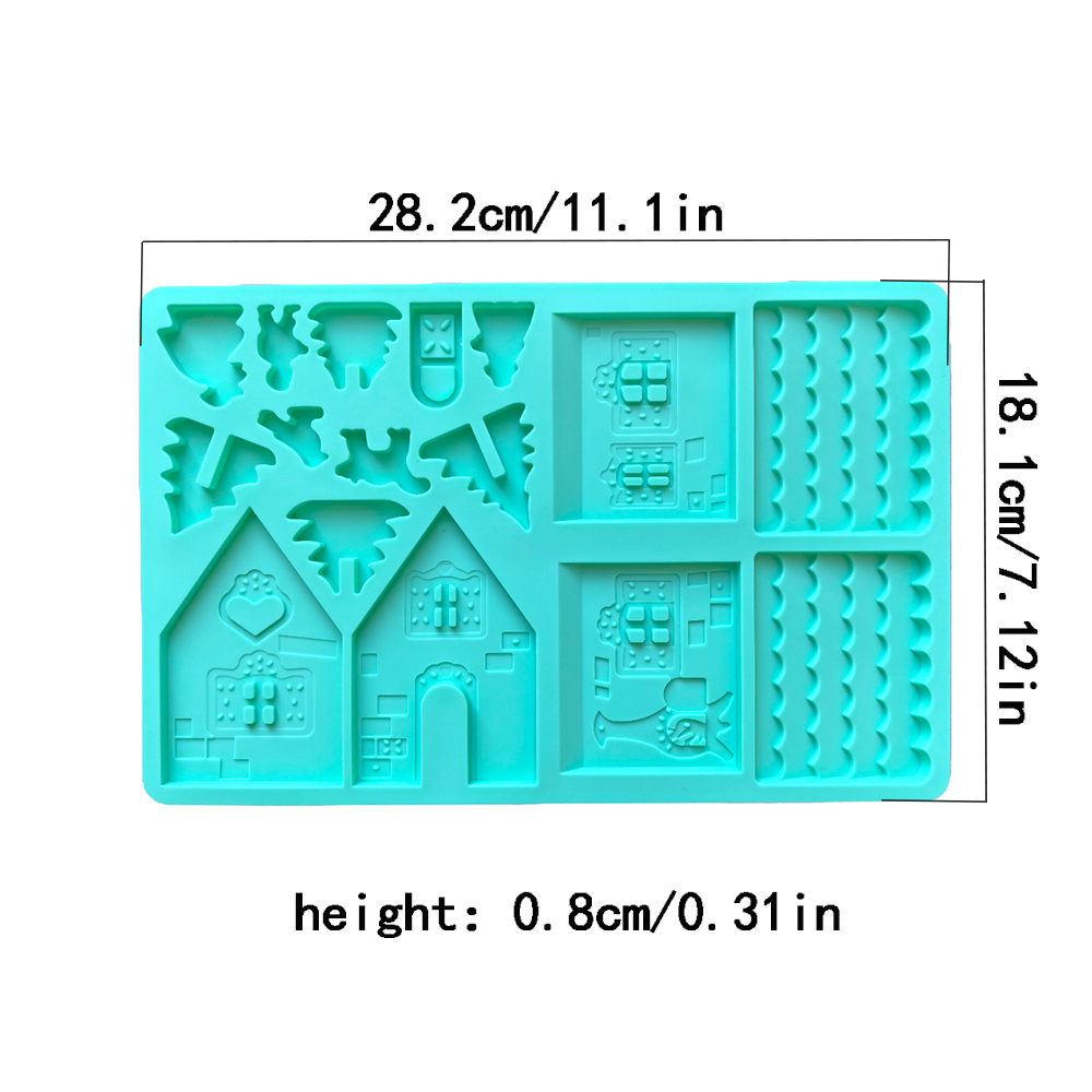 1szt Świąteczny dom Czekoladow – Silicone Mold Ocean recenzja i cena