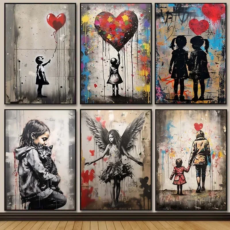 Banksy Graffiti Chłopiec Dziew – Resin Art On Canvas recenzja i cena