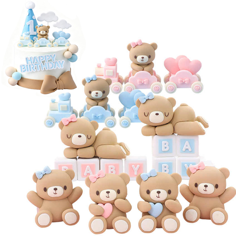 3D Różowo-Niebieski Niedźwiedź – Resin Art Baby recenzja i cena