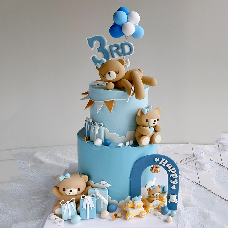 3D Różowo-Niebieski Niedźwiedź – Resin Art Baby recenzja i cena