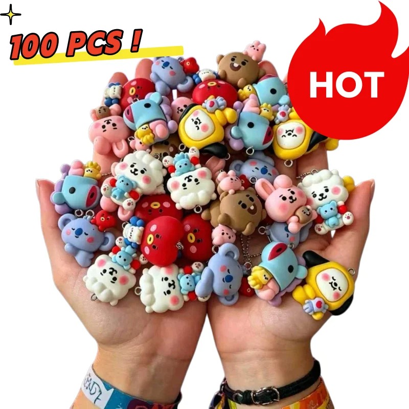 7 szt. BT21 Żywiczne Charmsy z – Resin Art Handmade recenzja i cena