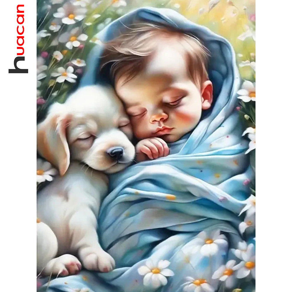 Obraz diamentowy Huacan 5D Diy – Resin Art Baby recenzja i cena