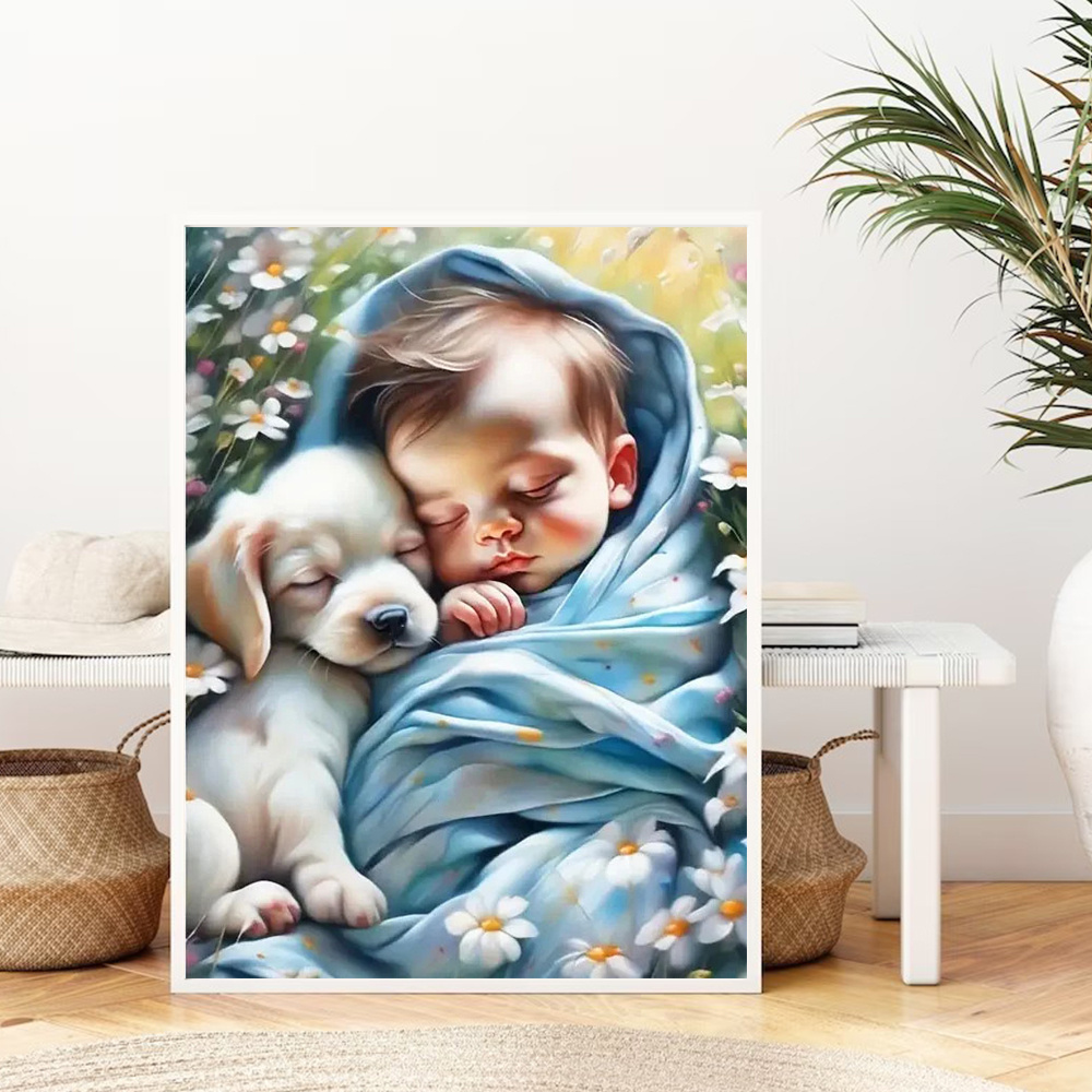 Obraz diamentowy Huacan 5D Diy – Resin Art Baby recenzja i cena