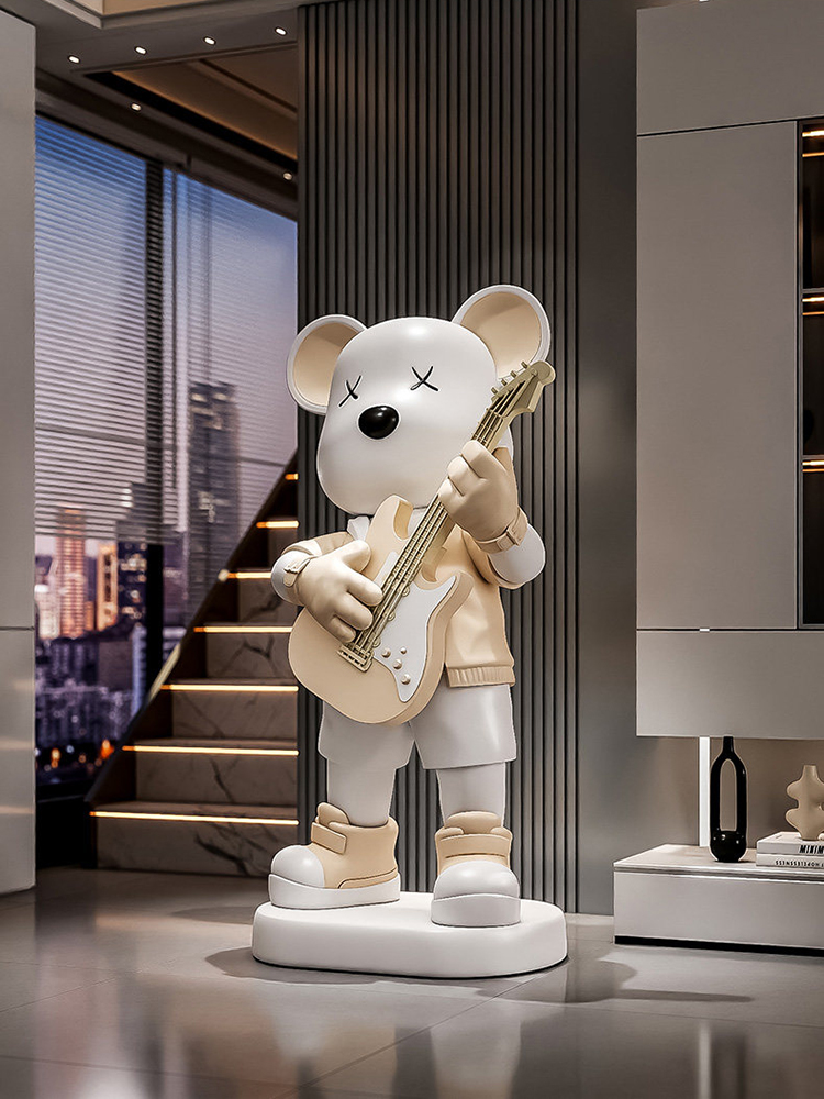Statuetka Niedźwiedzia Gitarzy – Resin Art Gift For Birthday recenzja i cena