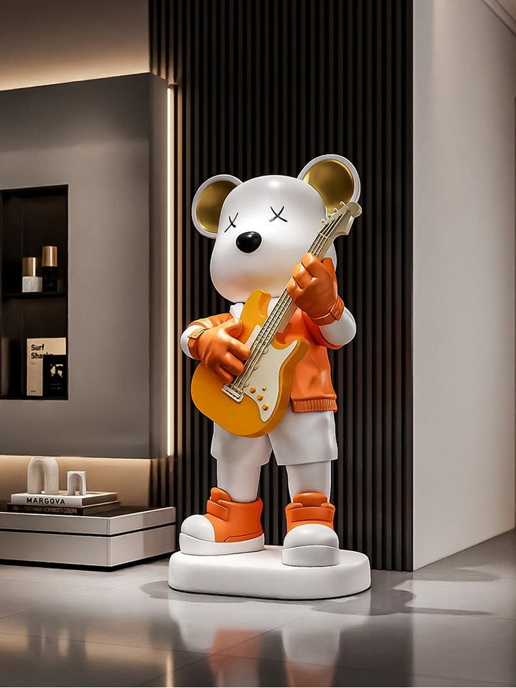 Statuetka Niedźwiedzia Gitarzy – Resin Art Gift For Birthday recenzja i cena