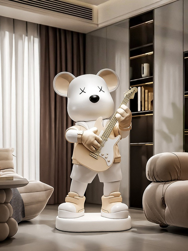 Statuetka Niedźwiedzia Gitarzy – Resin Art Gift For Birthday recenzja i cena