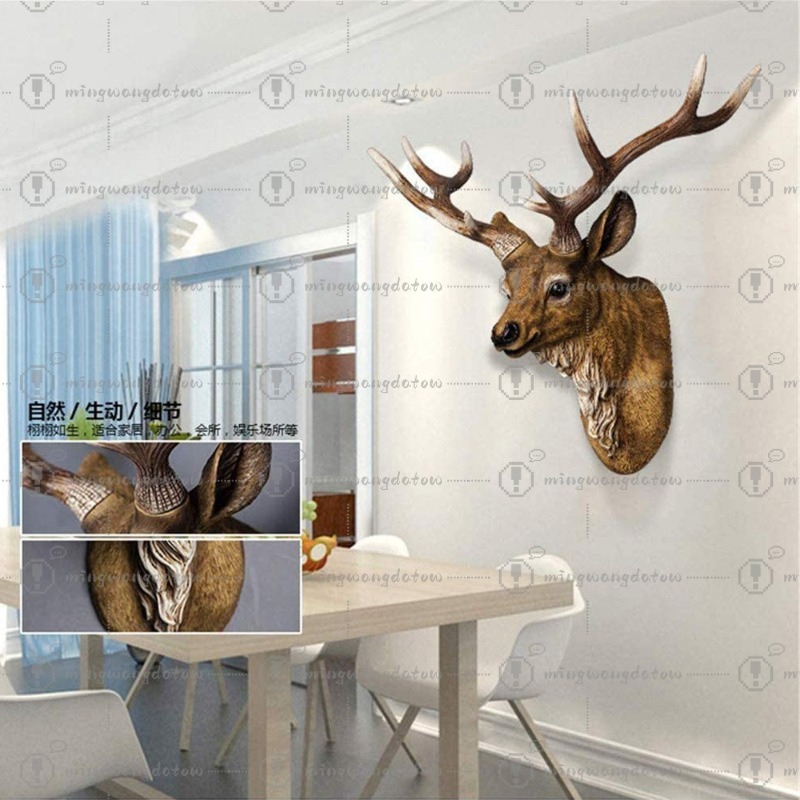 Sztuczna głowa jelenia 43 cm,  – Resin Art Handmade recenzja i cena