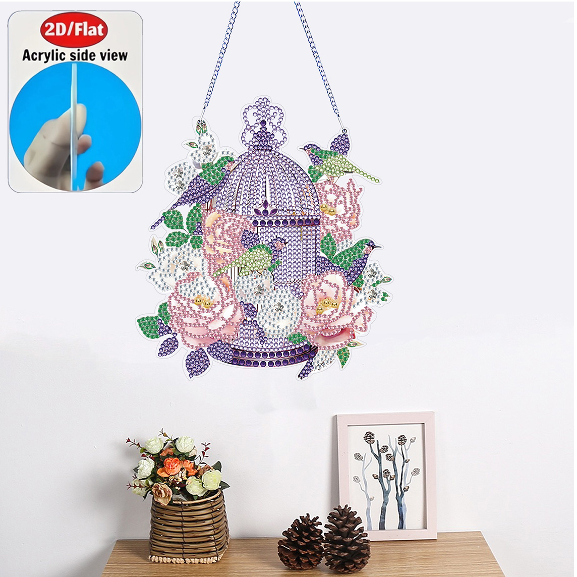 Zestaw do zawieszenia - płaski – Resin Art Gift For Birthday recenzja i cena